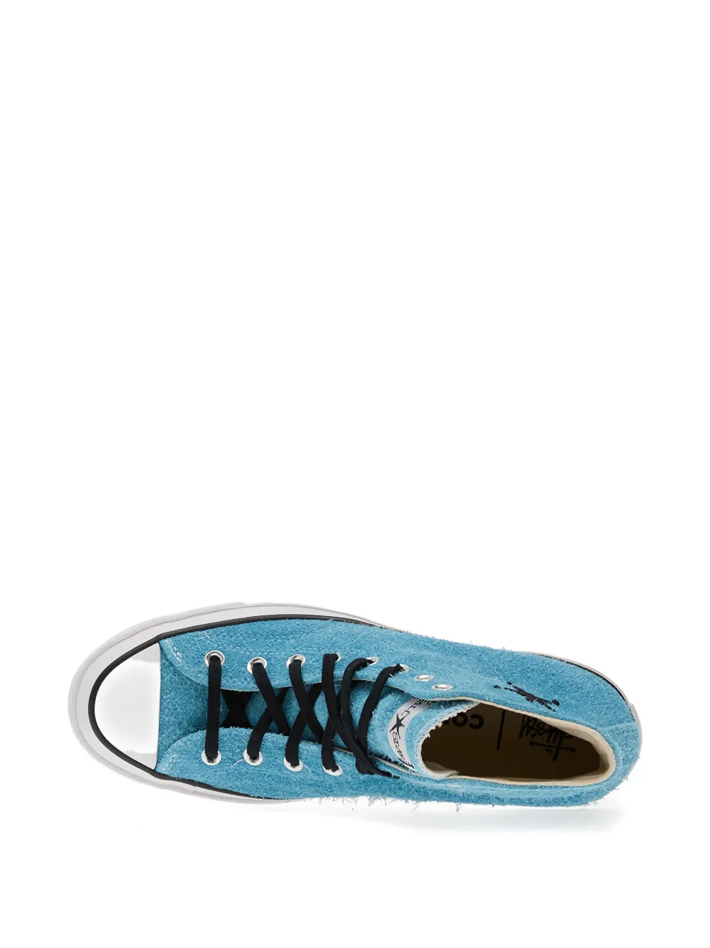 Converse x Stussy Chuck 70 star-detail high-top sneakers Blauw