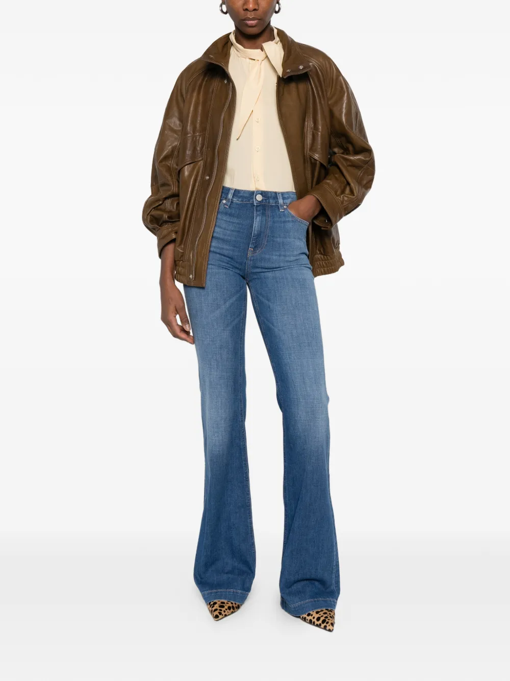 Ag Jeans Tropea High Rise Flare Jeans - Blue 