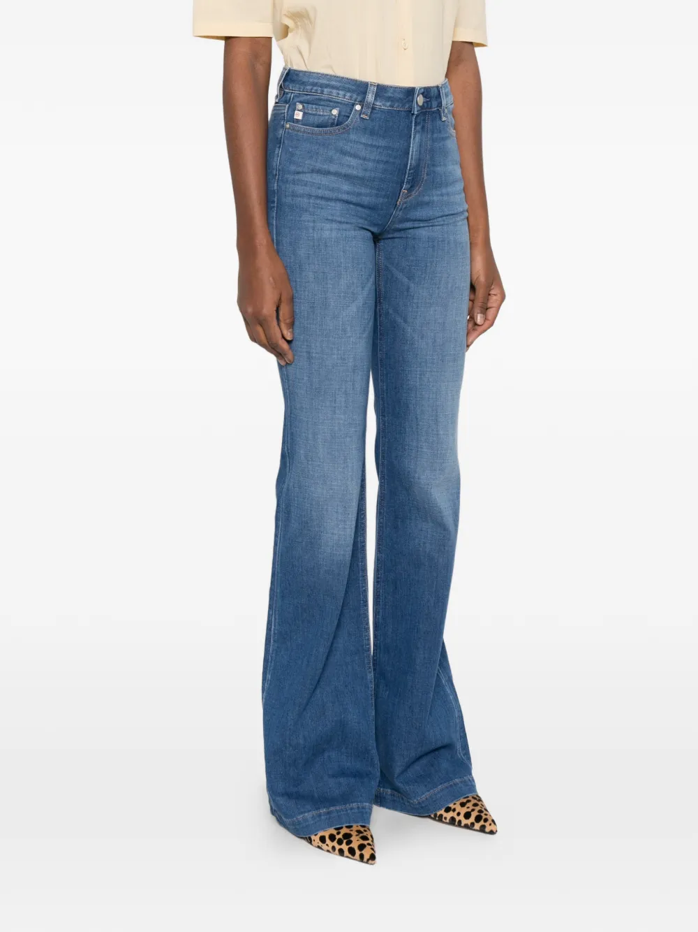  Ag Jeans Tropea High Rise Flare Jeans - Blue 