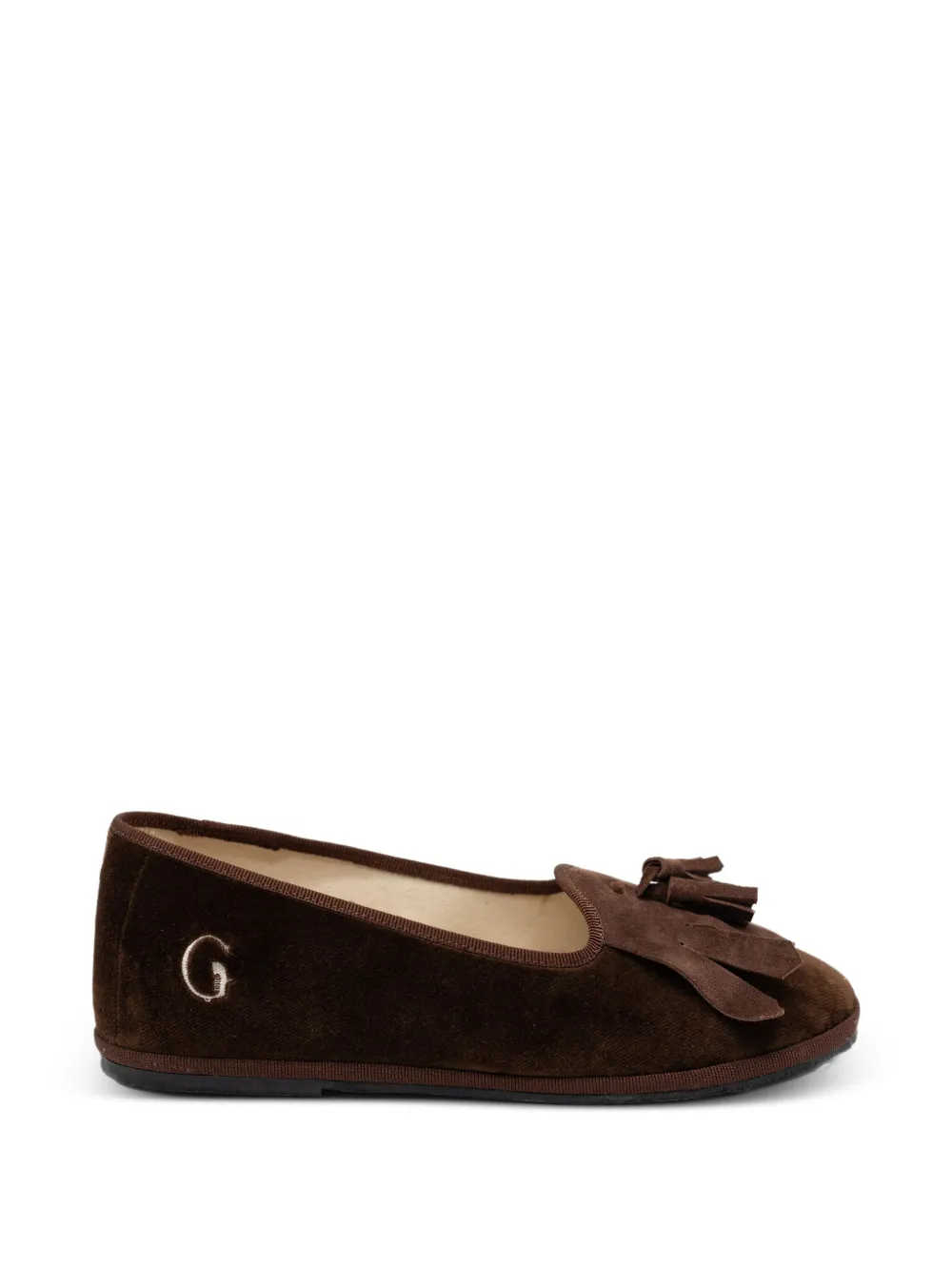 Gondolina Loita loafers met logodetail Bruin