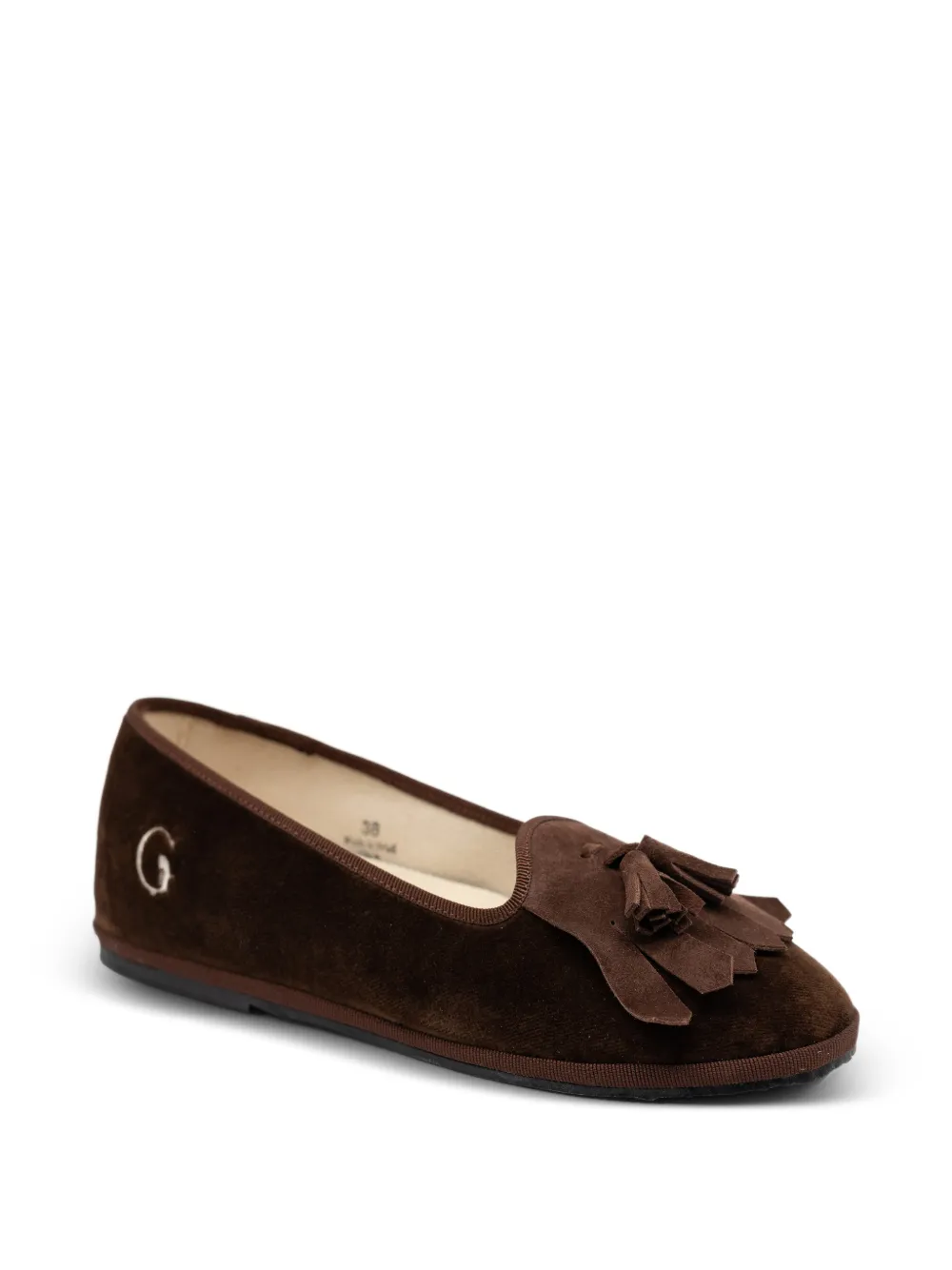Gondolina Loita loafers met logodetail Bruin
