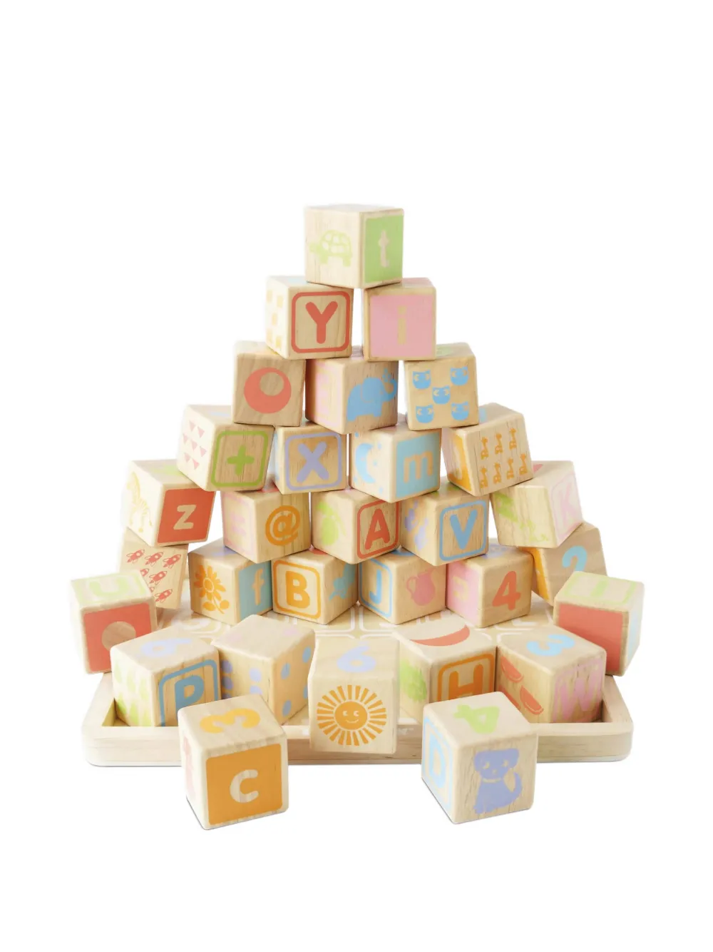  Le Toy Van Alphabet-learning Blocks - Brown 