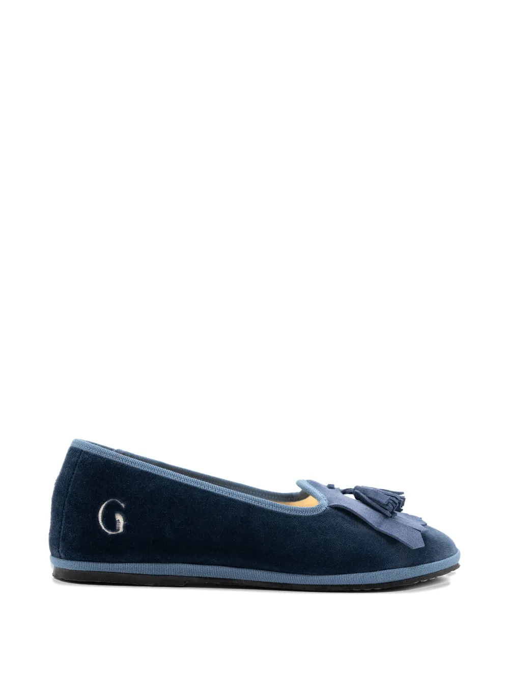 Gondolina Monte Cristallo Fringe Tassel Loafers In Blue