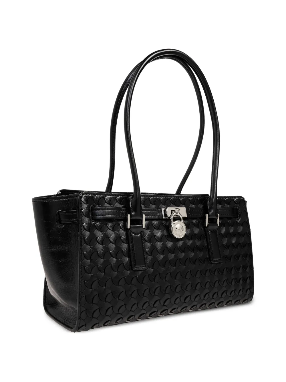 Michael Kors Hamilton Moderne leren schoudertas Zwart