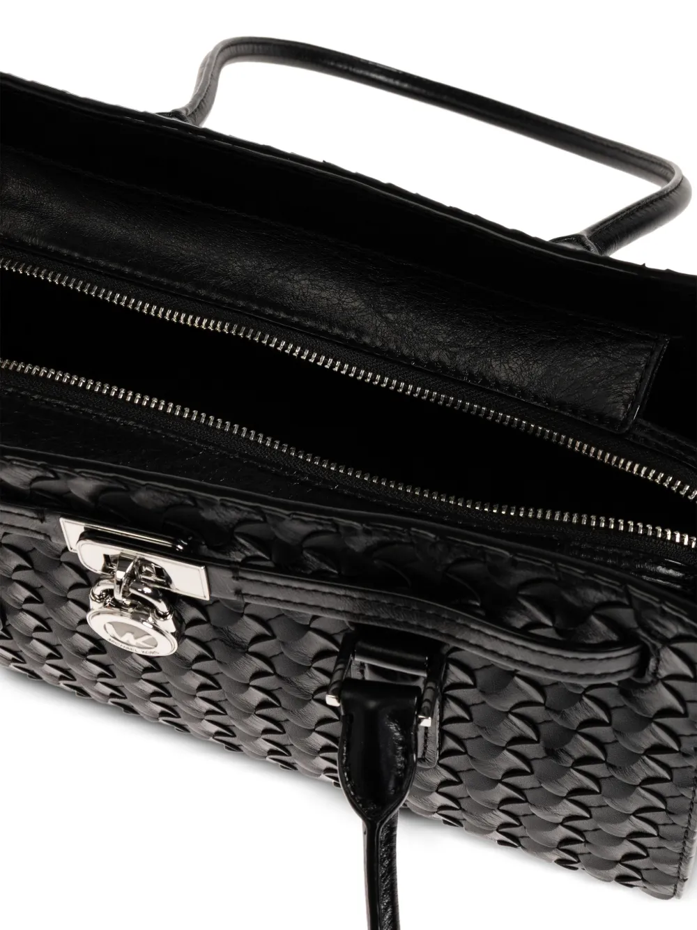Michael Kors Hamilton Moderne leren schoudertas Zwart