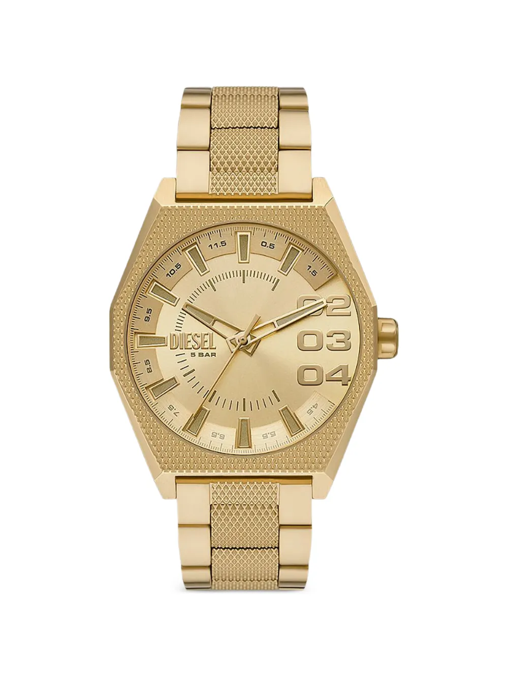 Diesel Scraper 43mm watch - Oro