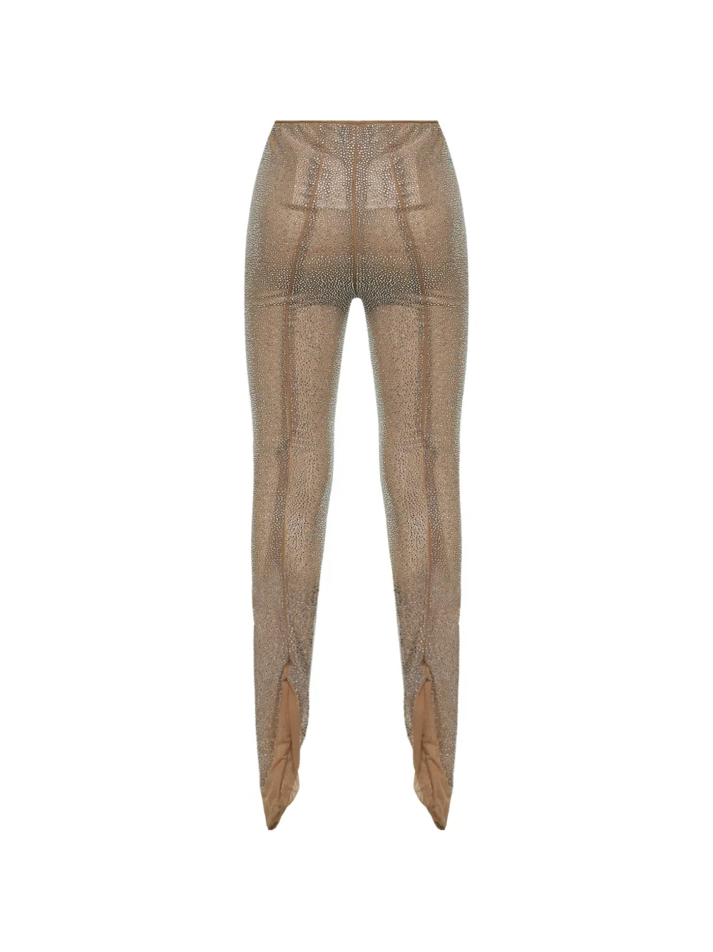 Crystal-Embellished Sock-Style Trousers