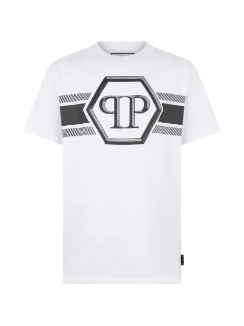 Philipp Plein playera con logo estampado