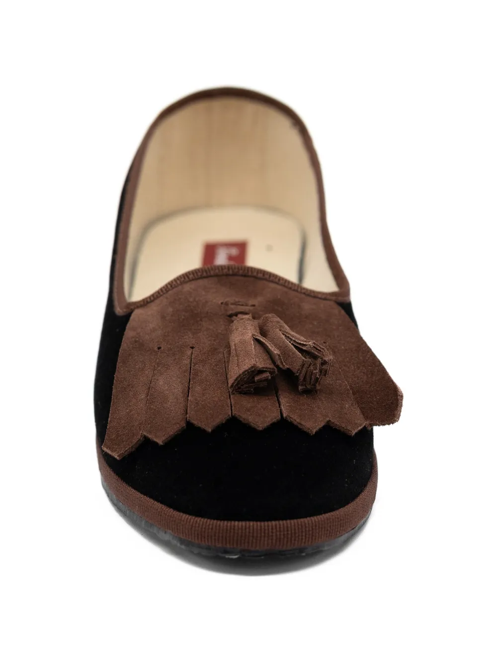 Gondolina Falzarego loafers met kwastje en franje Zwart