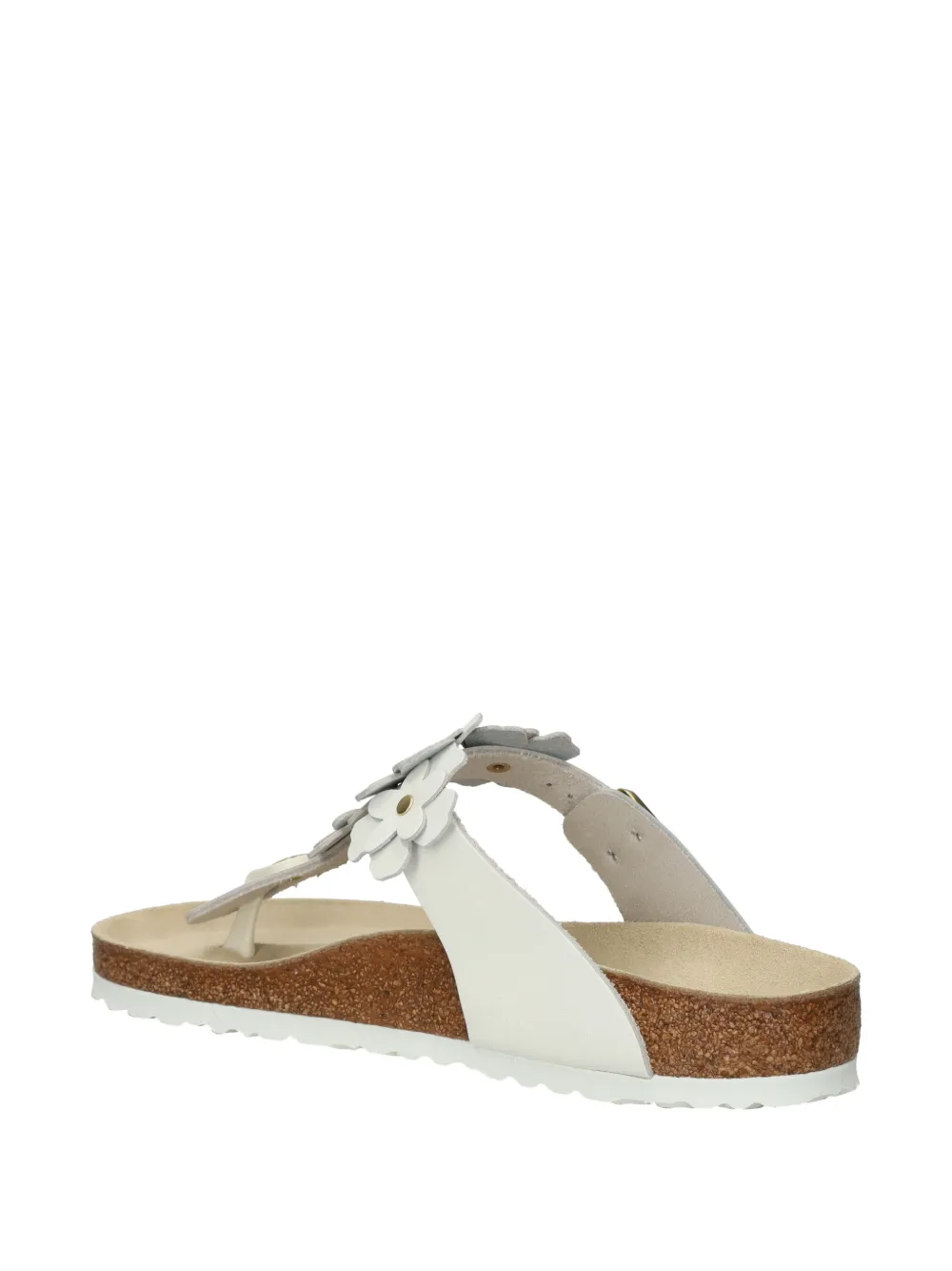 Birkenstock Gizeh Flower sandalen Wit