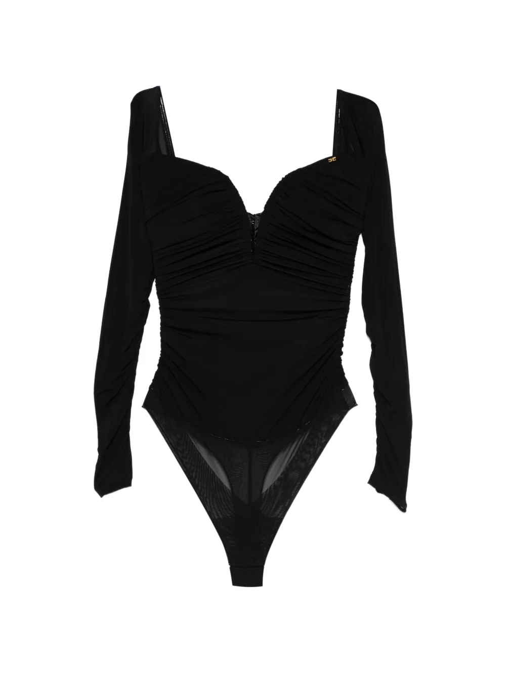 Elisabetta Franchi ruched bodysuit - Nero