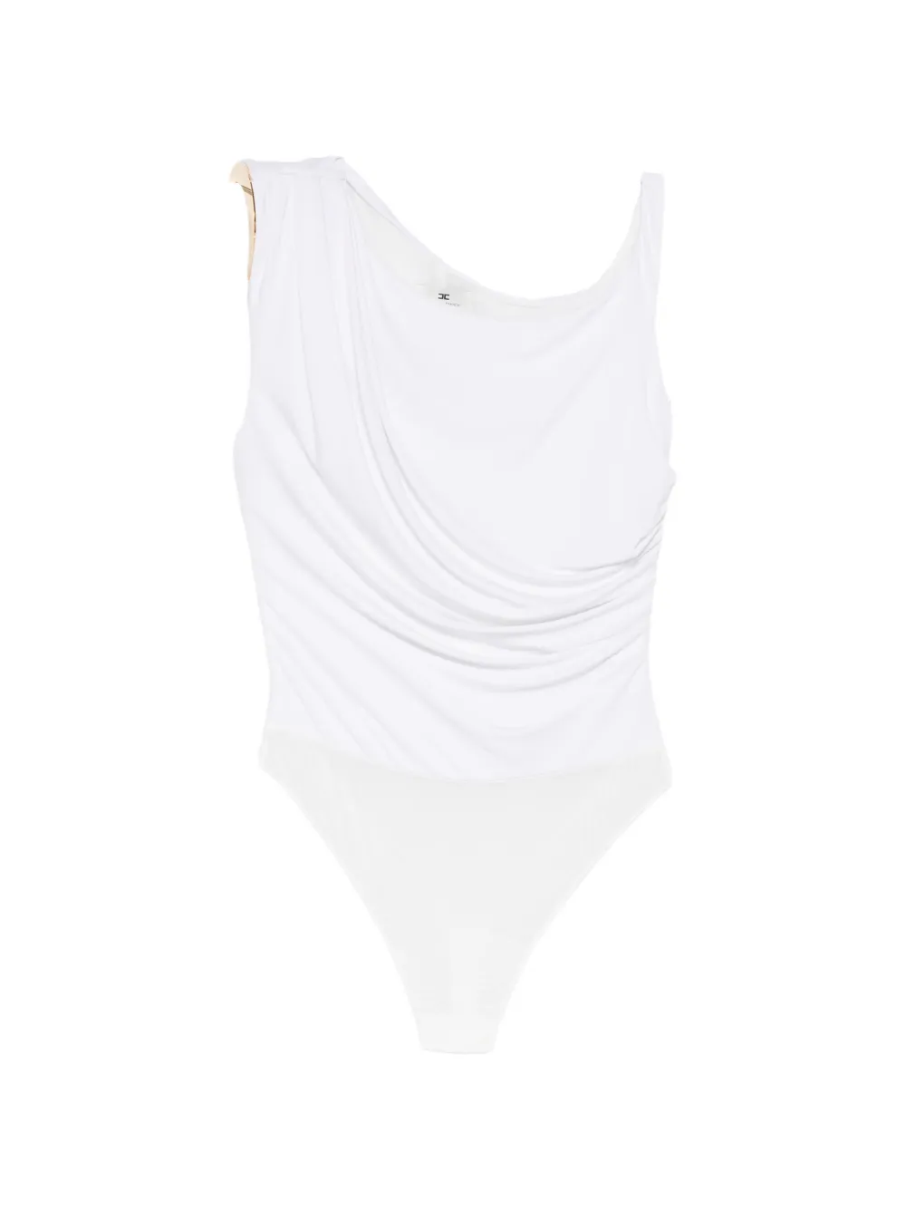 Elisabetta Franchi draped bodysuit - Bianco