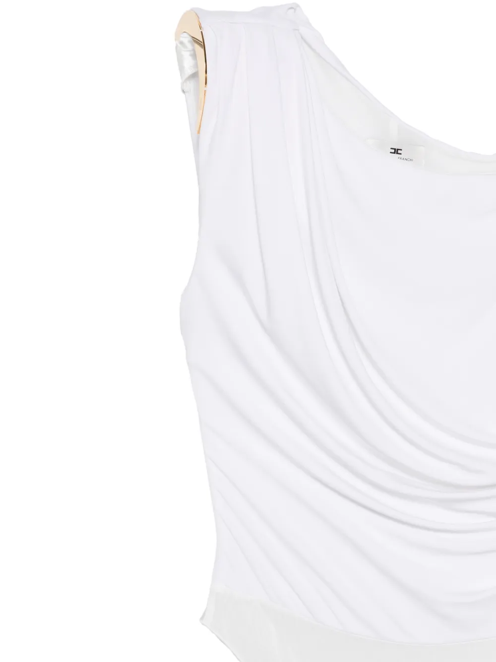 Elisabetta Franchi Jersey body met verfraaid schouderdetail Wit