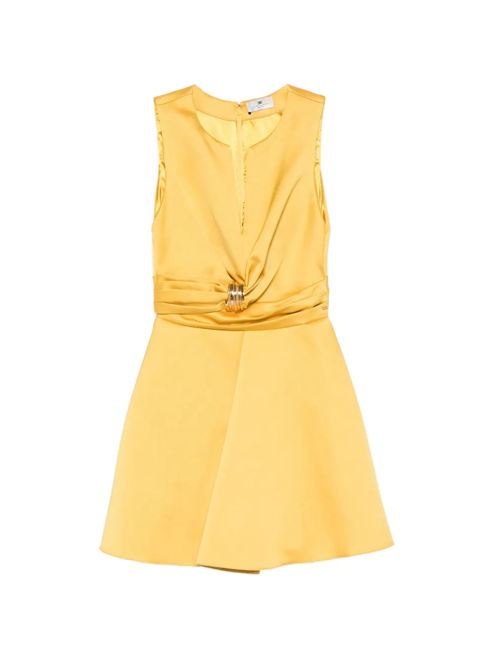Elisabetta Franchi knot-detail mini dress - Giallo