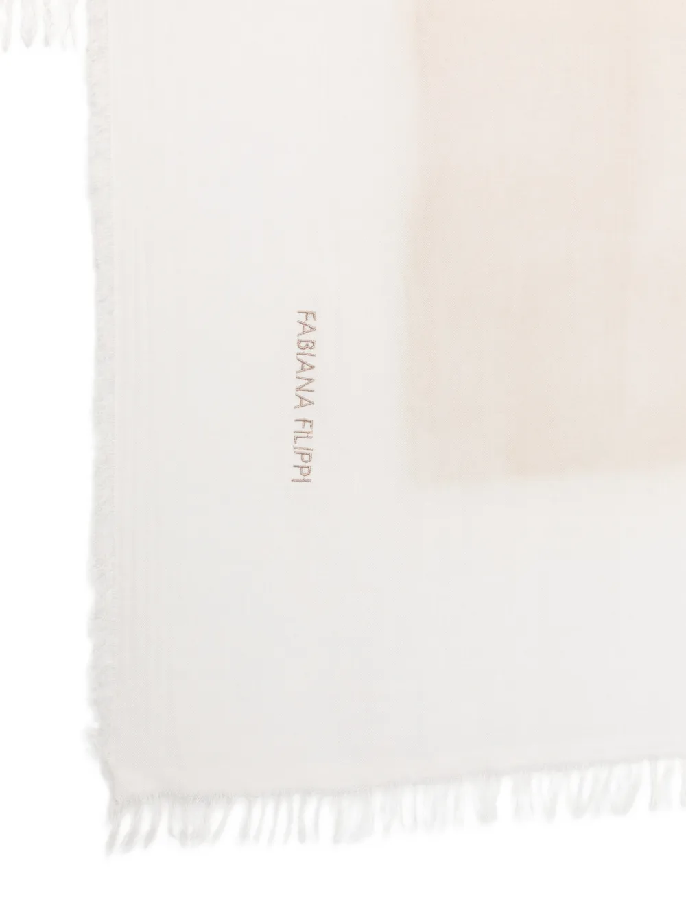 Fabiana Filippi Sjaal met franje Beige