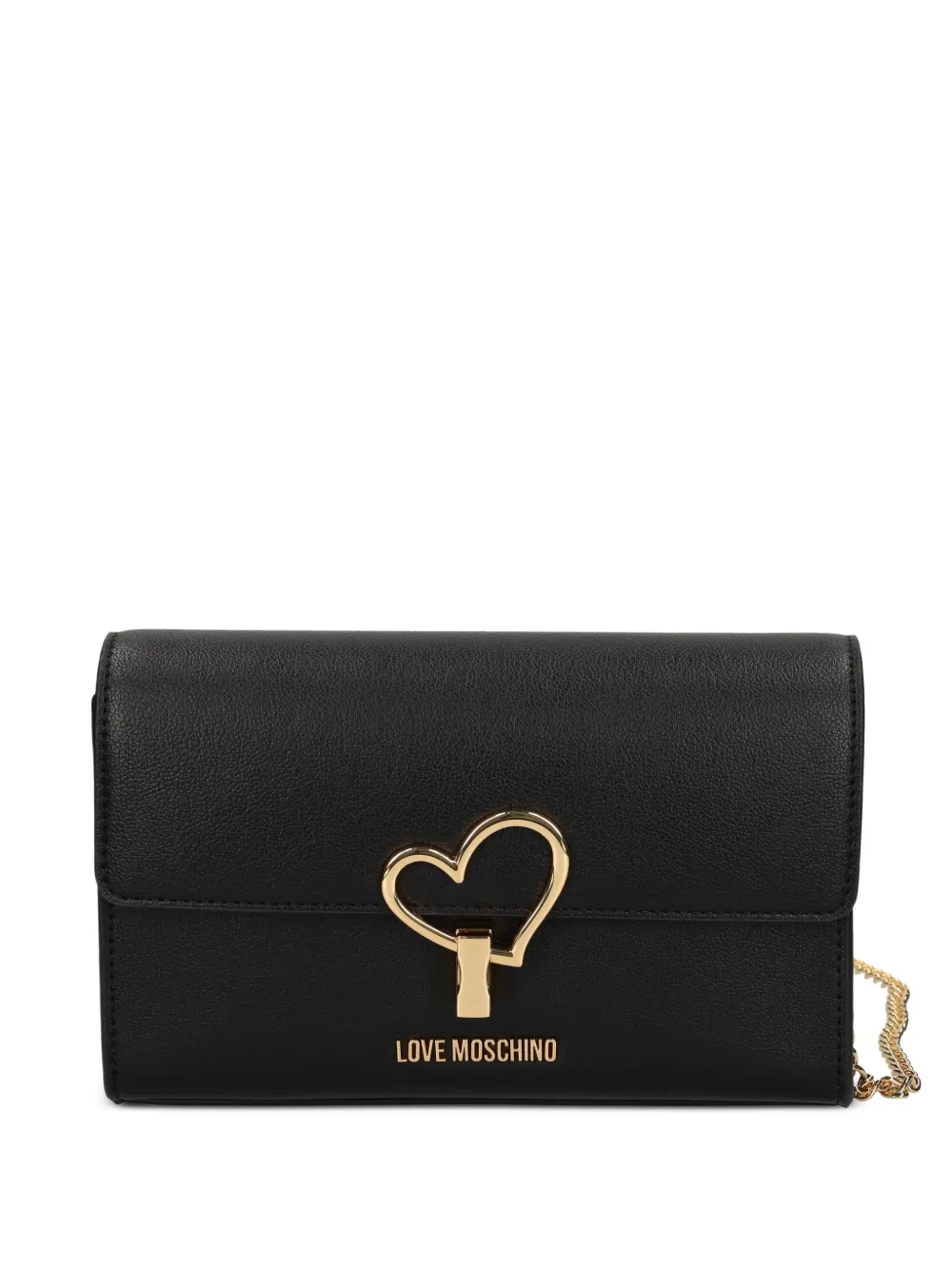 Love Moschino heart-detail cross body bag - Nero