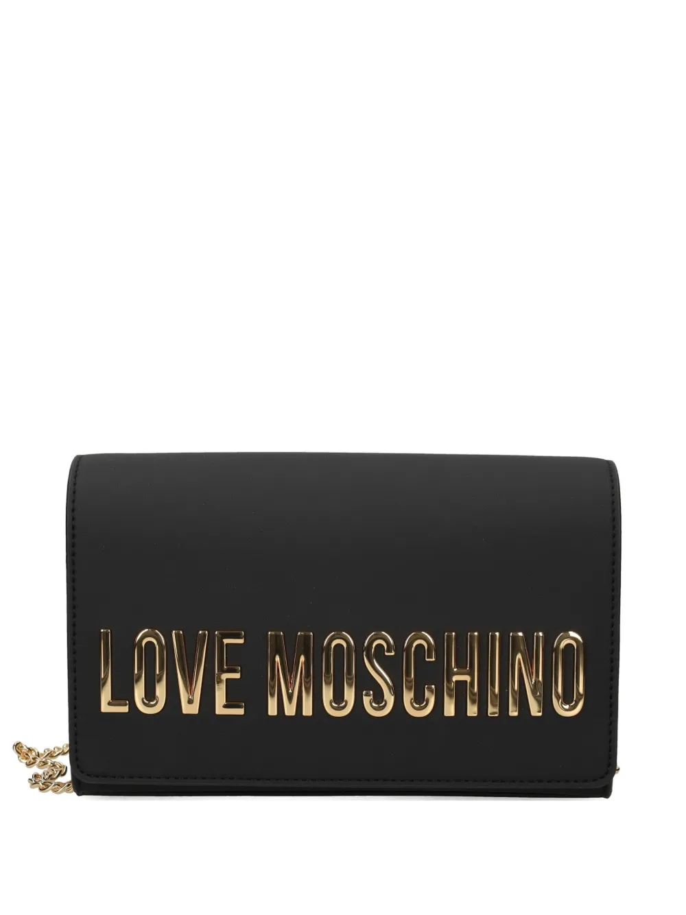 Love Moschino logo-lettering cross body bag - Nero