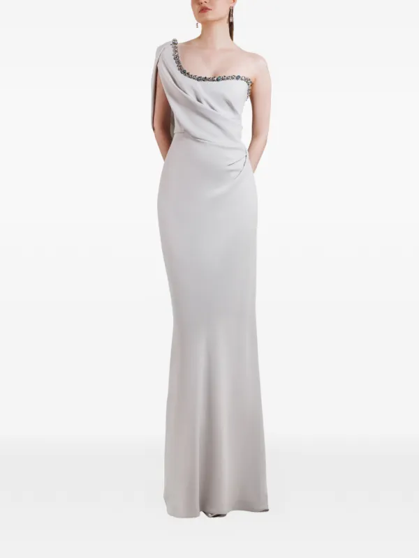 grey beaded maxi dress Anewsta Silver Sequin Backless Long Dress Wedding Guest Women Maxi Party Formal Gowns Beaded Slim Fit Elegant Banquet European American Stre,S