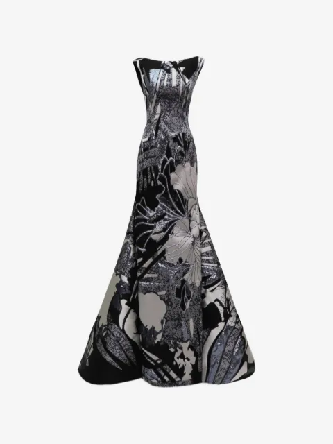 Gemy Maalouf vestido largo con cuello mao