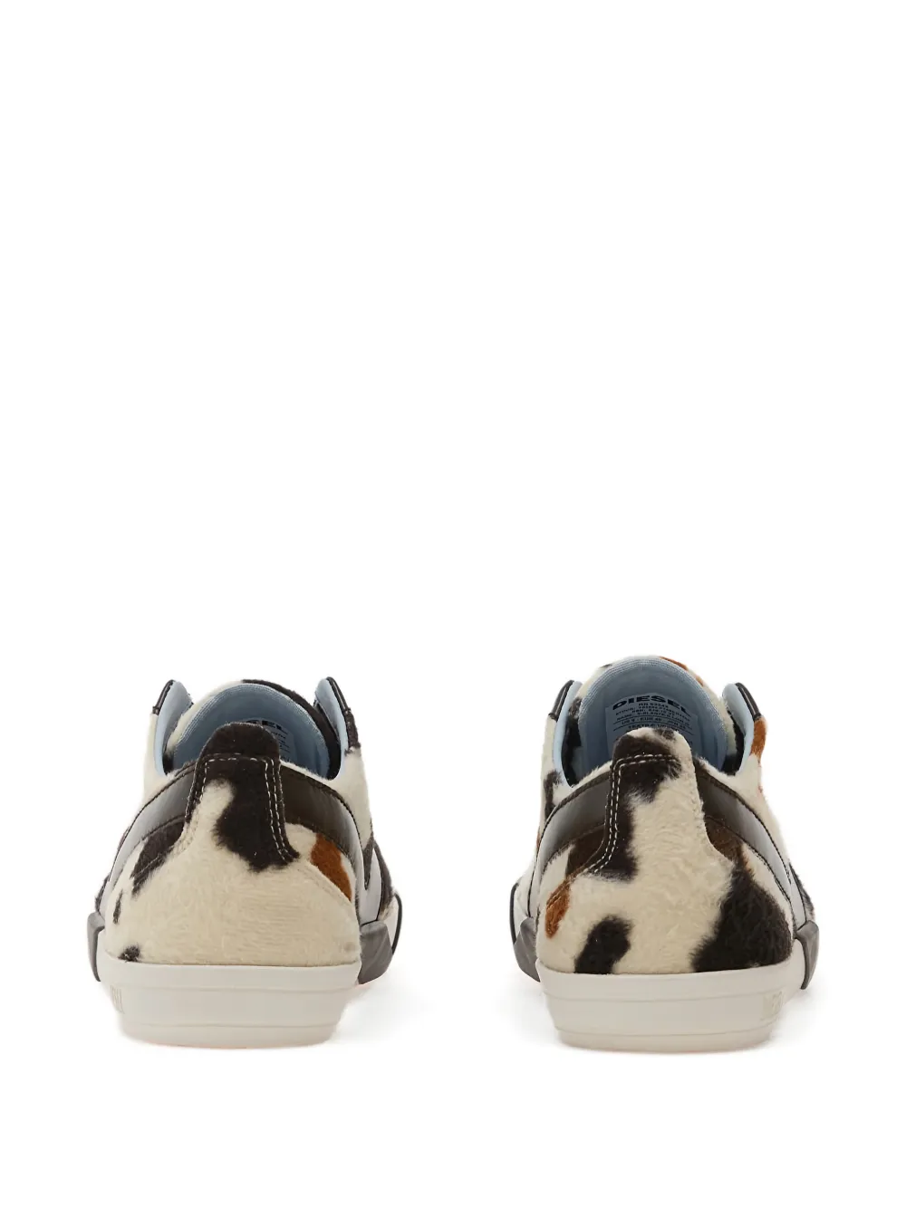 Diesel S-Slante-D Low sneakers met dierenprint Beige