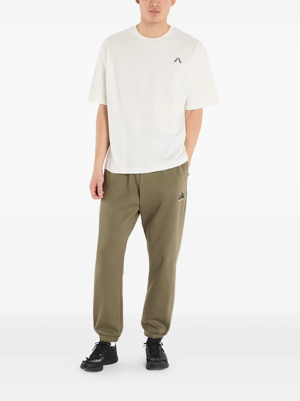 adidas x Anthony Edwards GFX T-shirt Wit