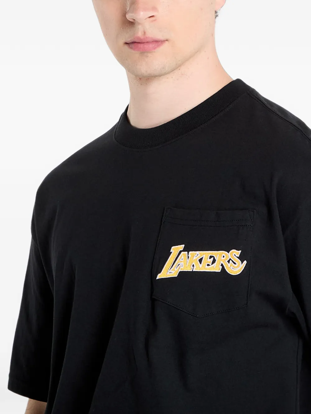 Mitchell & Ness NBA Double Hit T-shirt Zwart