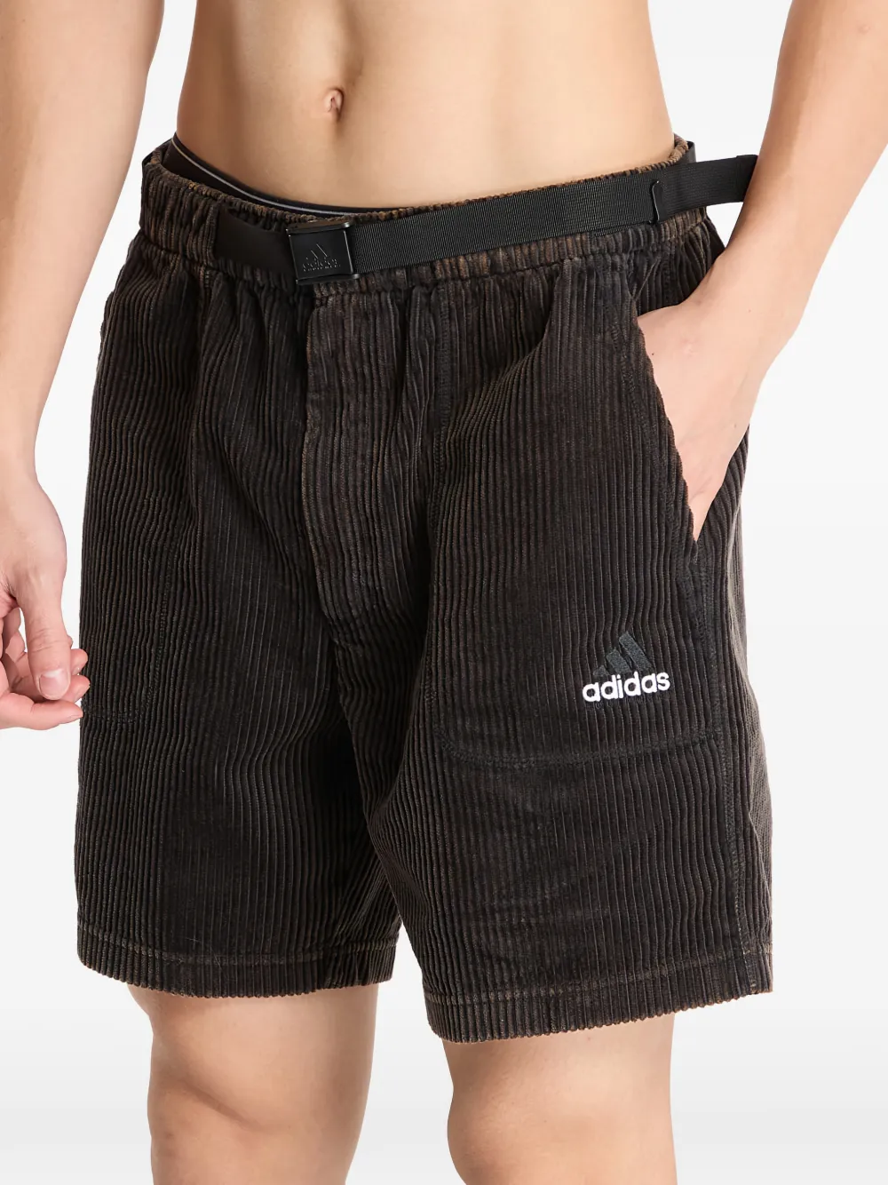Corduroy Logo Shorts