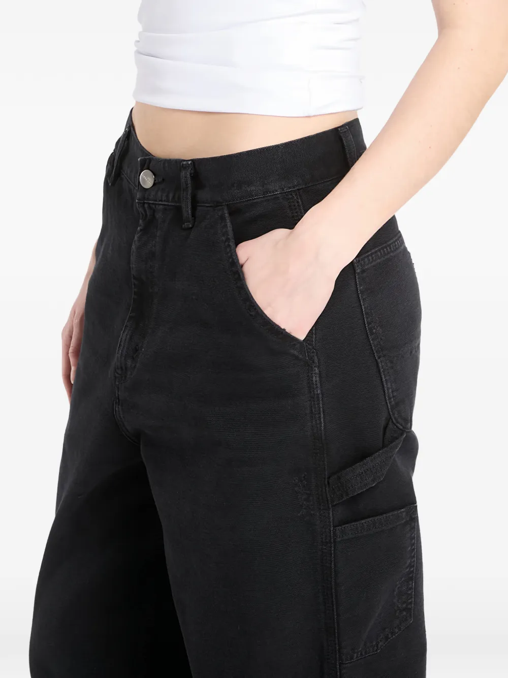Carhartt WIP Brandon broek met enkele knie Zwart