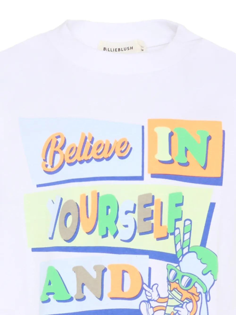 Billieblush T-shirt met grafische print en korte mouwen Wit