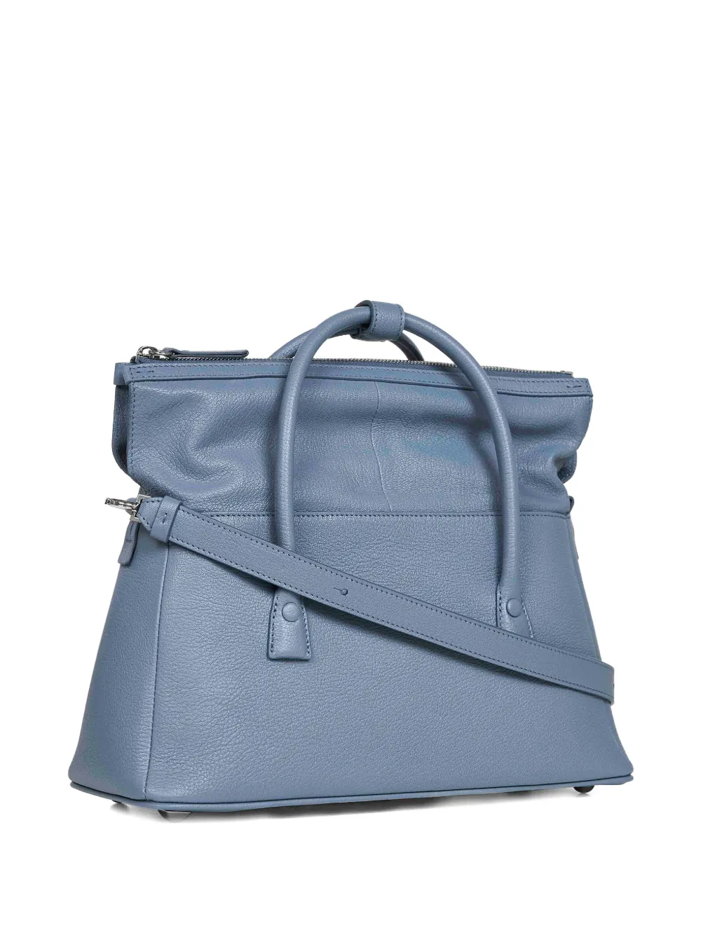 Maison Margiela Shopper van bewerkt leer Blauw