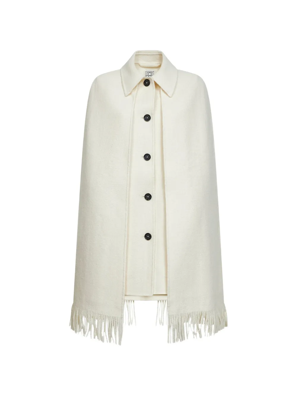 TOTEME fringed cape - Nude