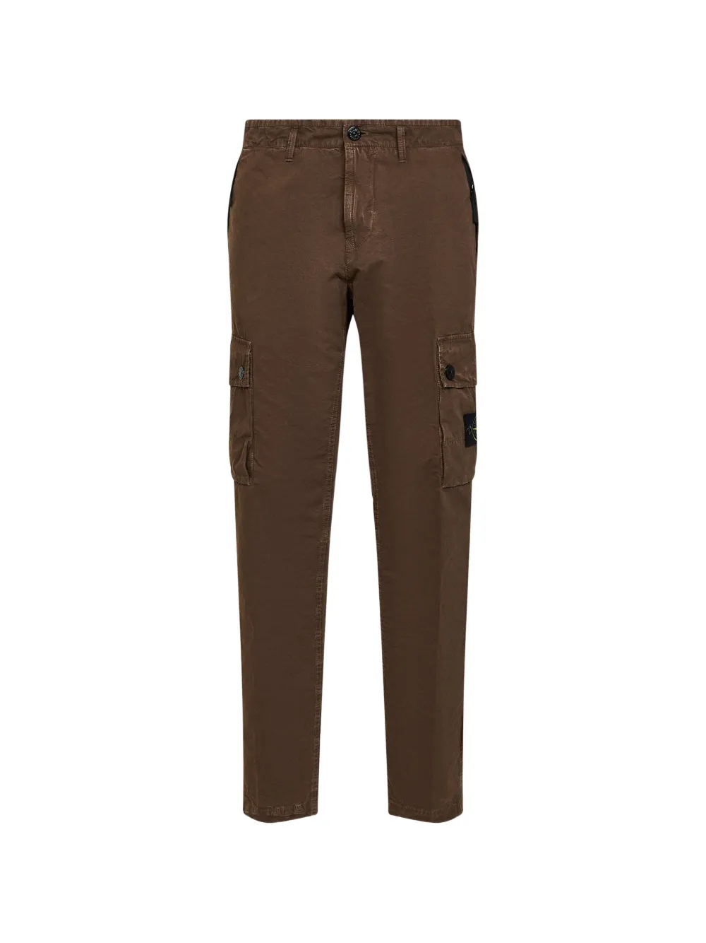 Stone Island logo-patch cargo trousers - Braun