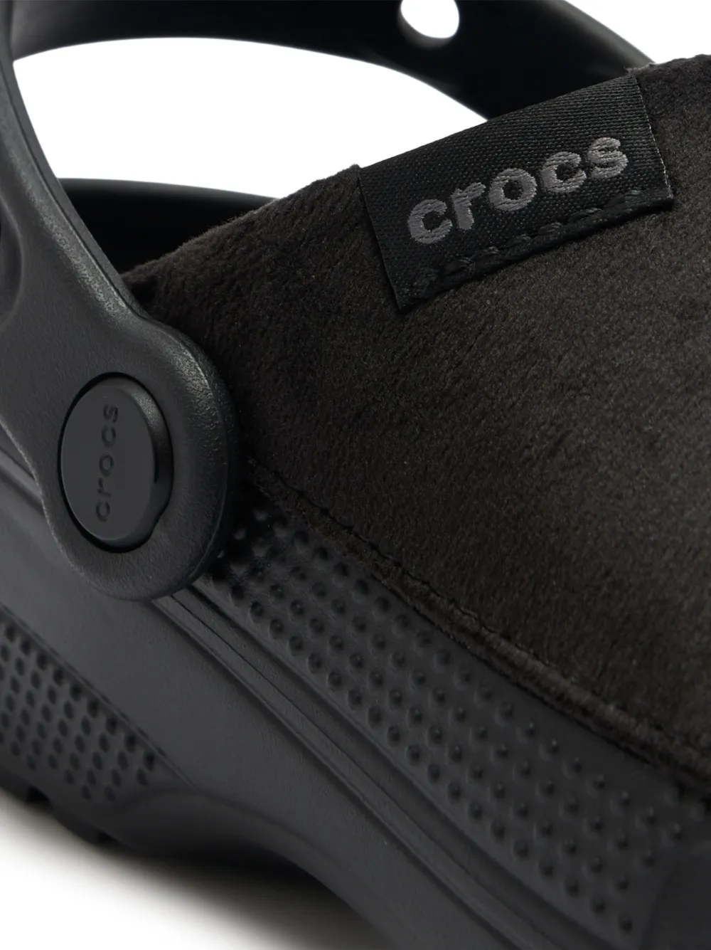 Crocs Slippers met logopatch Zwart