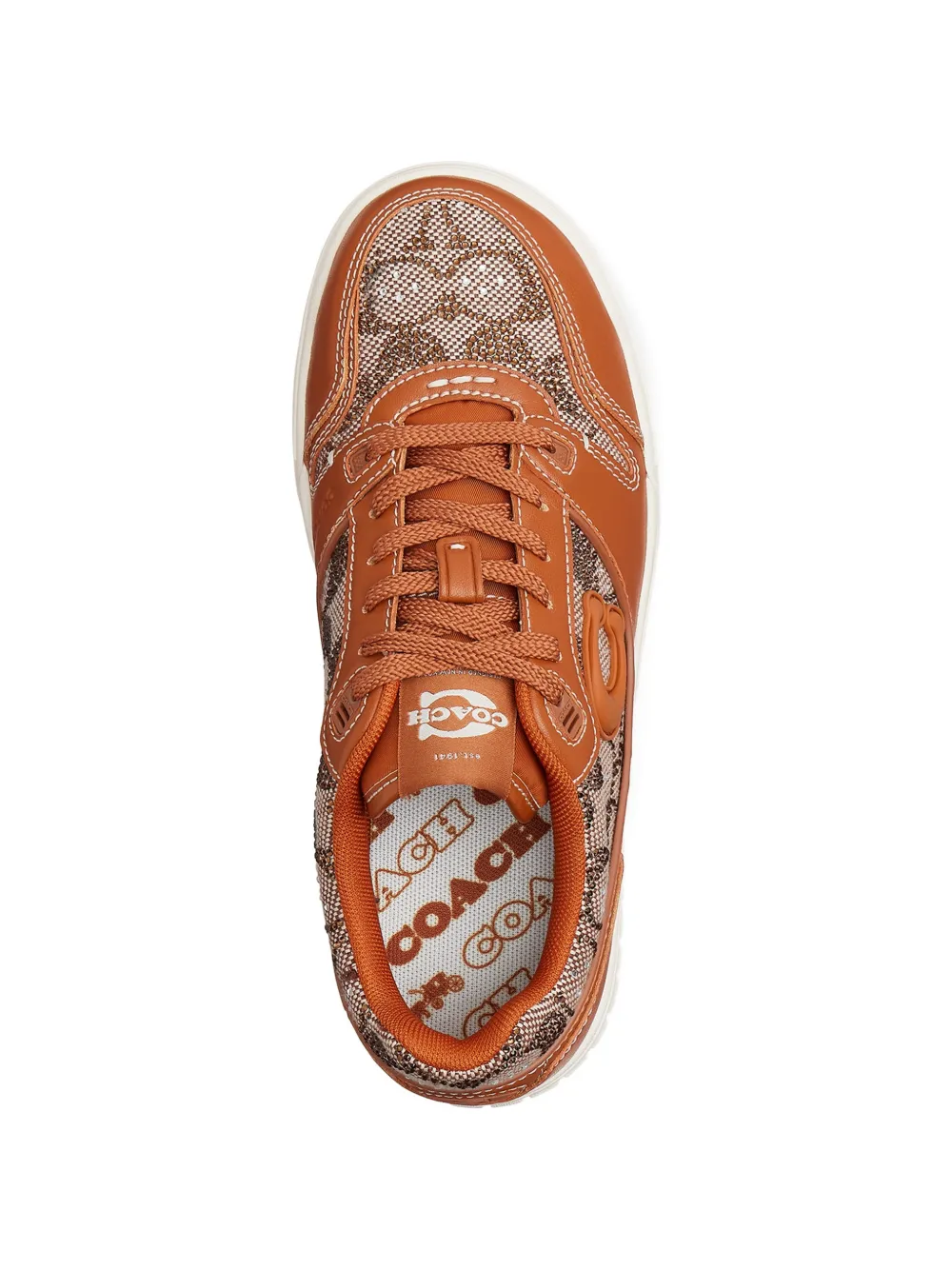 Coach Soho sneakers met logo-applicatie Bruin