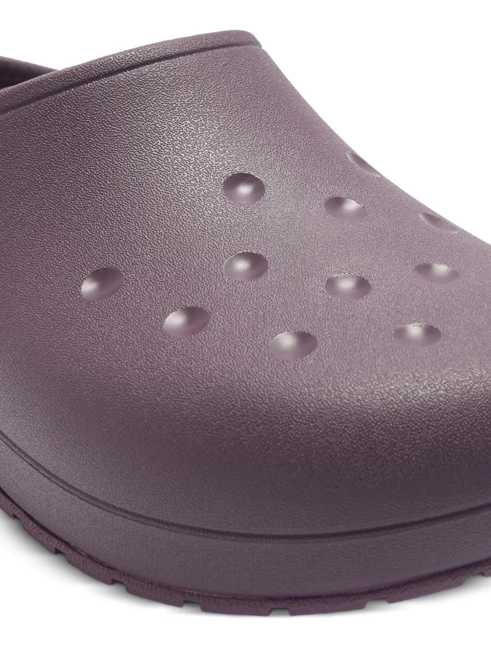 Crocs Classic Quiet Clog slippers met plateauzool en geperforeerde details Paars