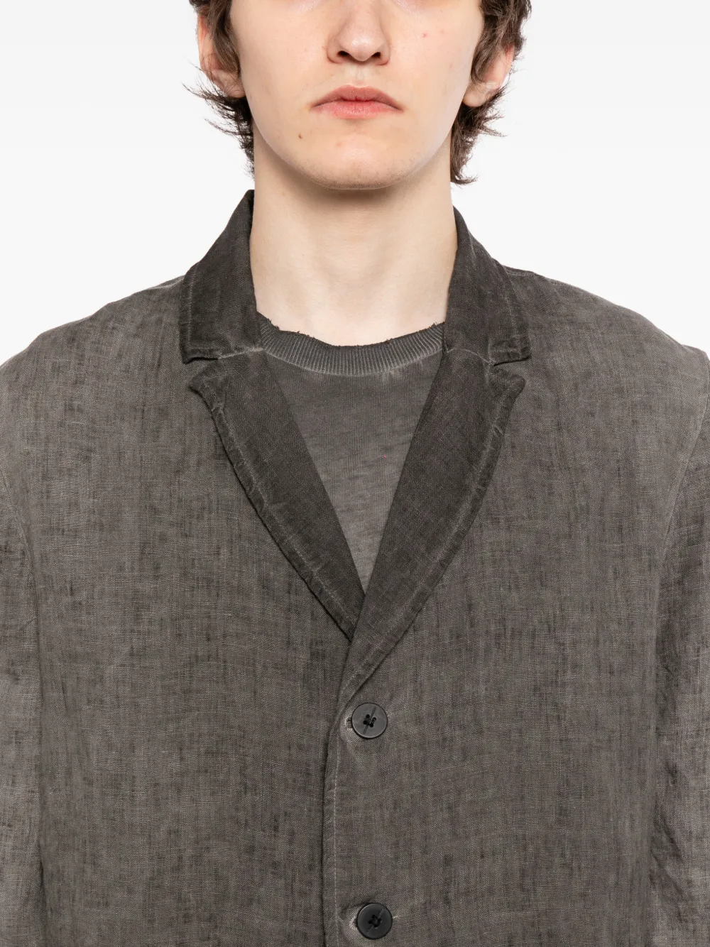 Linen Button-Up Jacket