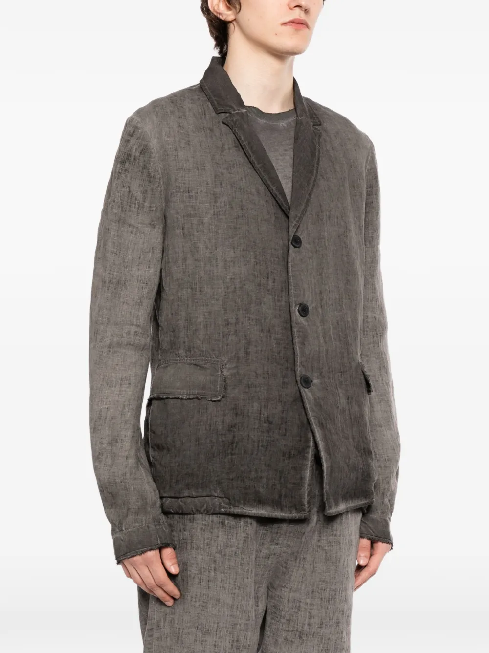 Linen Button-Up Jacket
