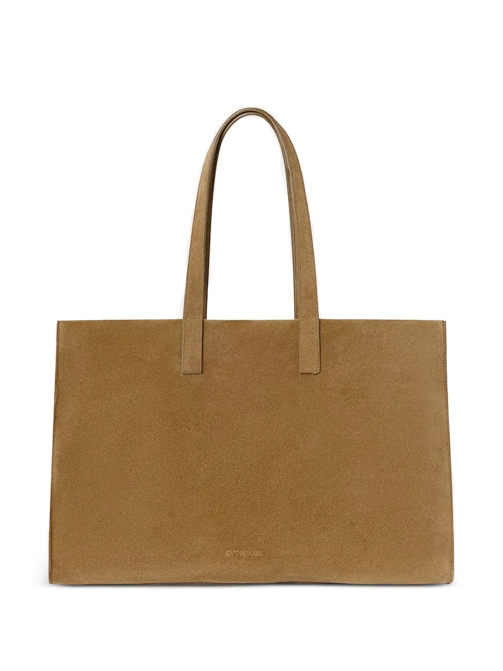Gimaguas large leather shopper bag - Toni neutri