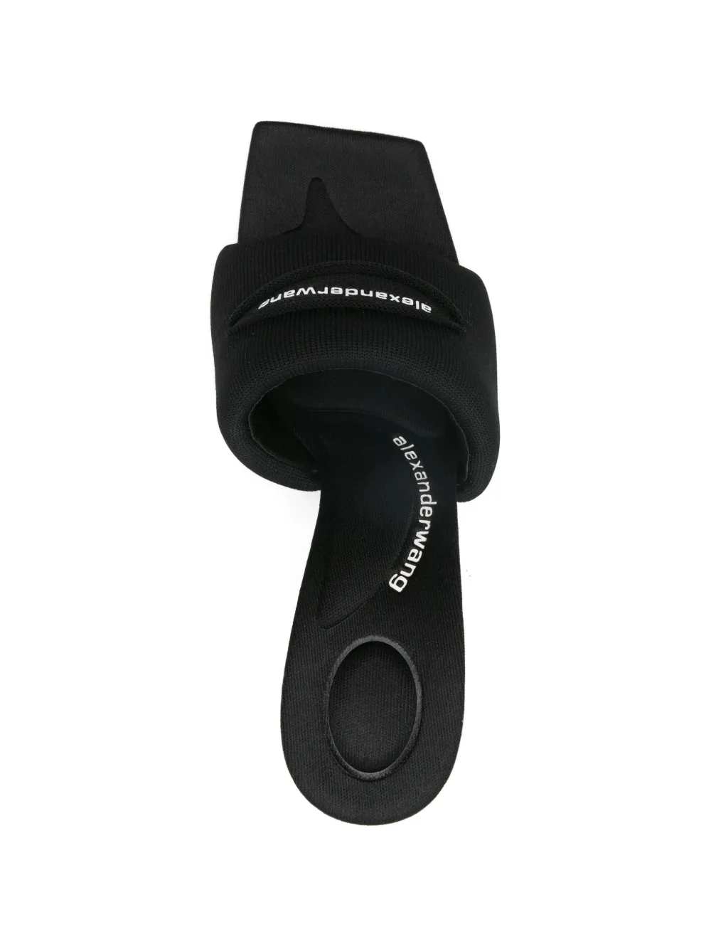 Alexander Wang Muiltjes met vierkante neus Zwart