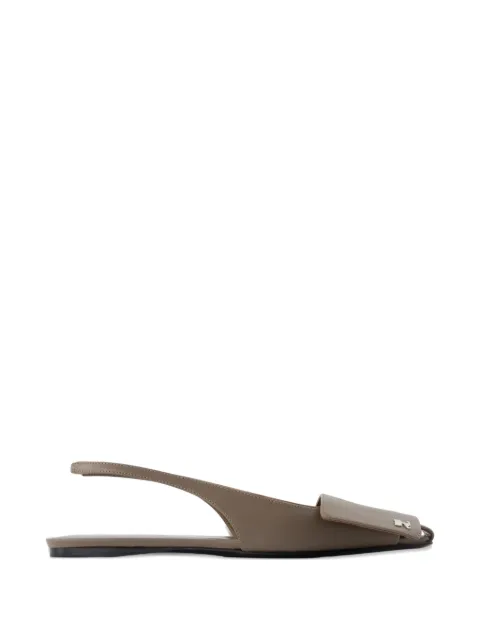 Courrèges sandalias con puntera cuadrada