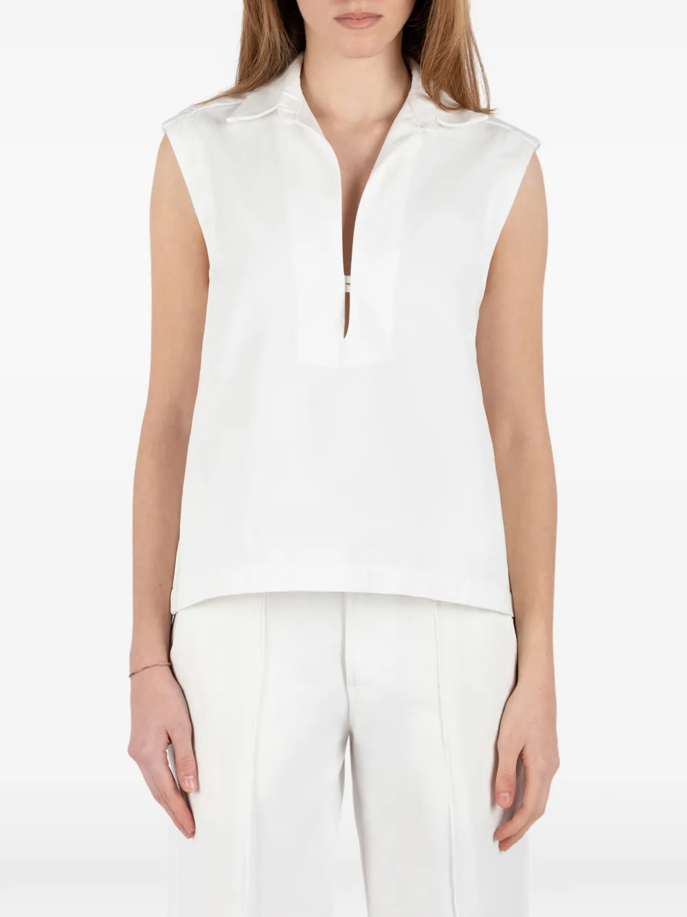 Société Anonyme sleeveless top - Bianco