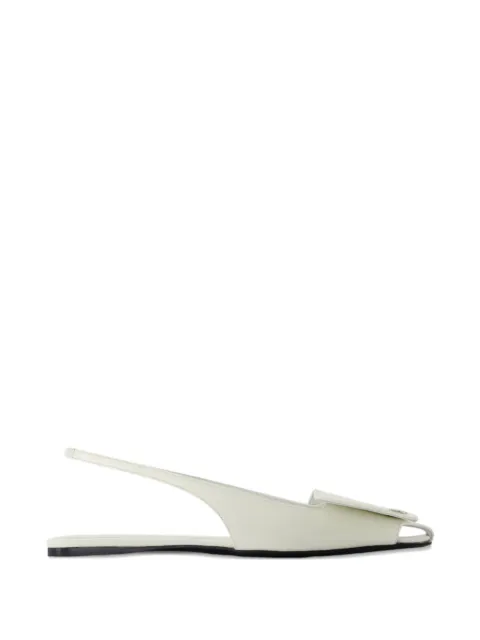 Courrèges sandalias con puntera cuadrada