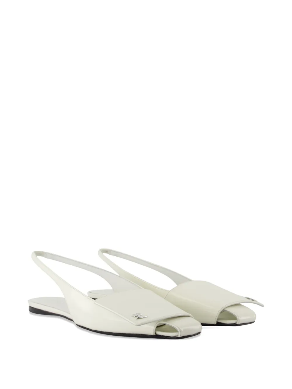 Courrèges Sandalen met vierkante neus Wit