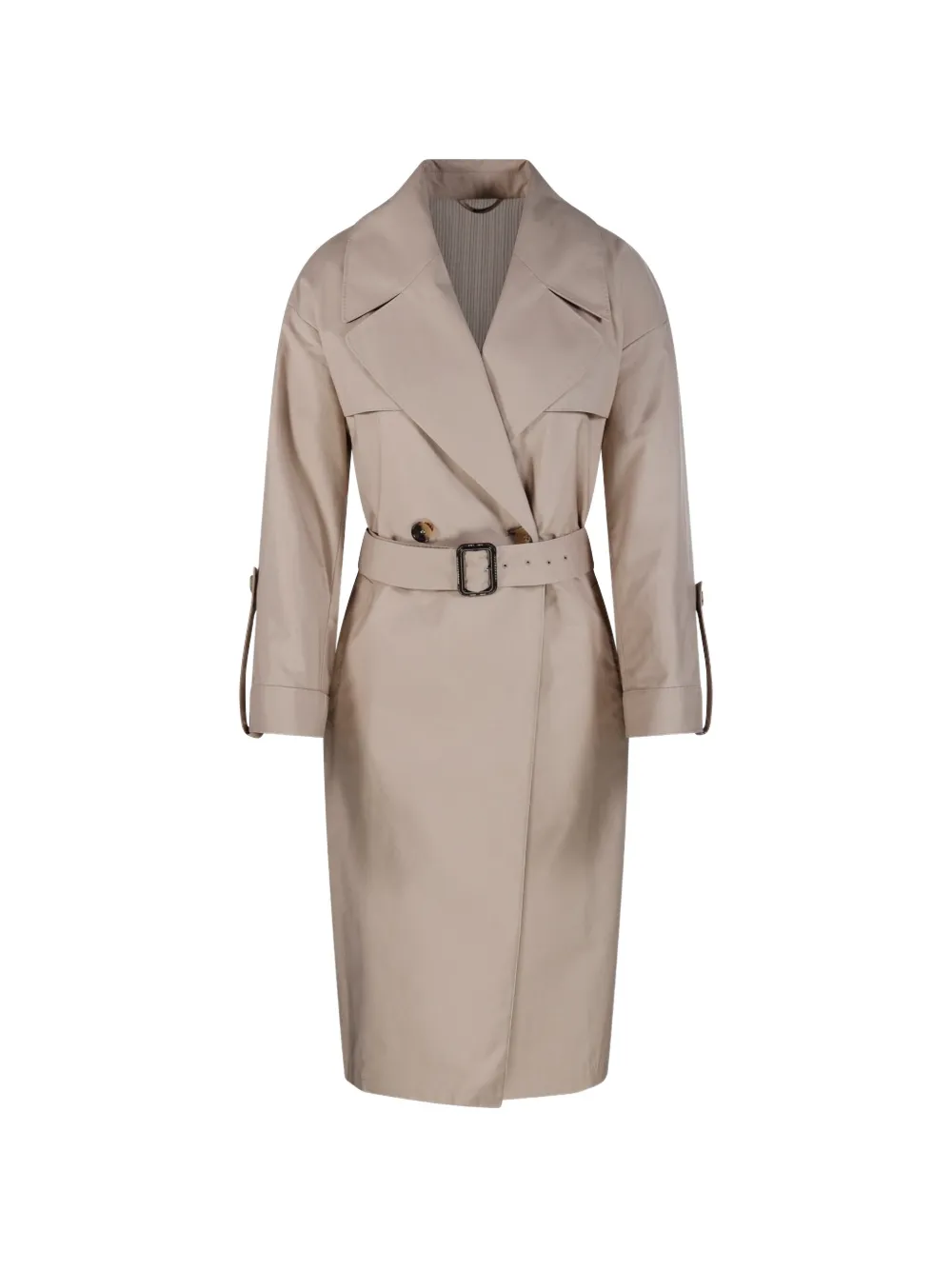Max Mara belted double-breasted coat - Toni neutri