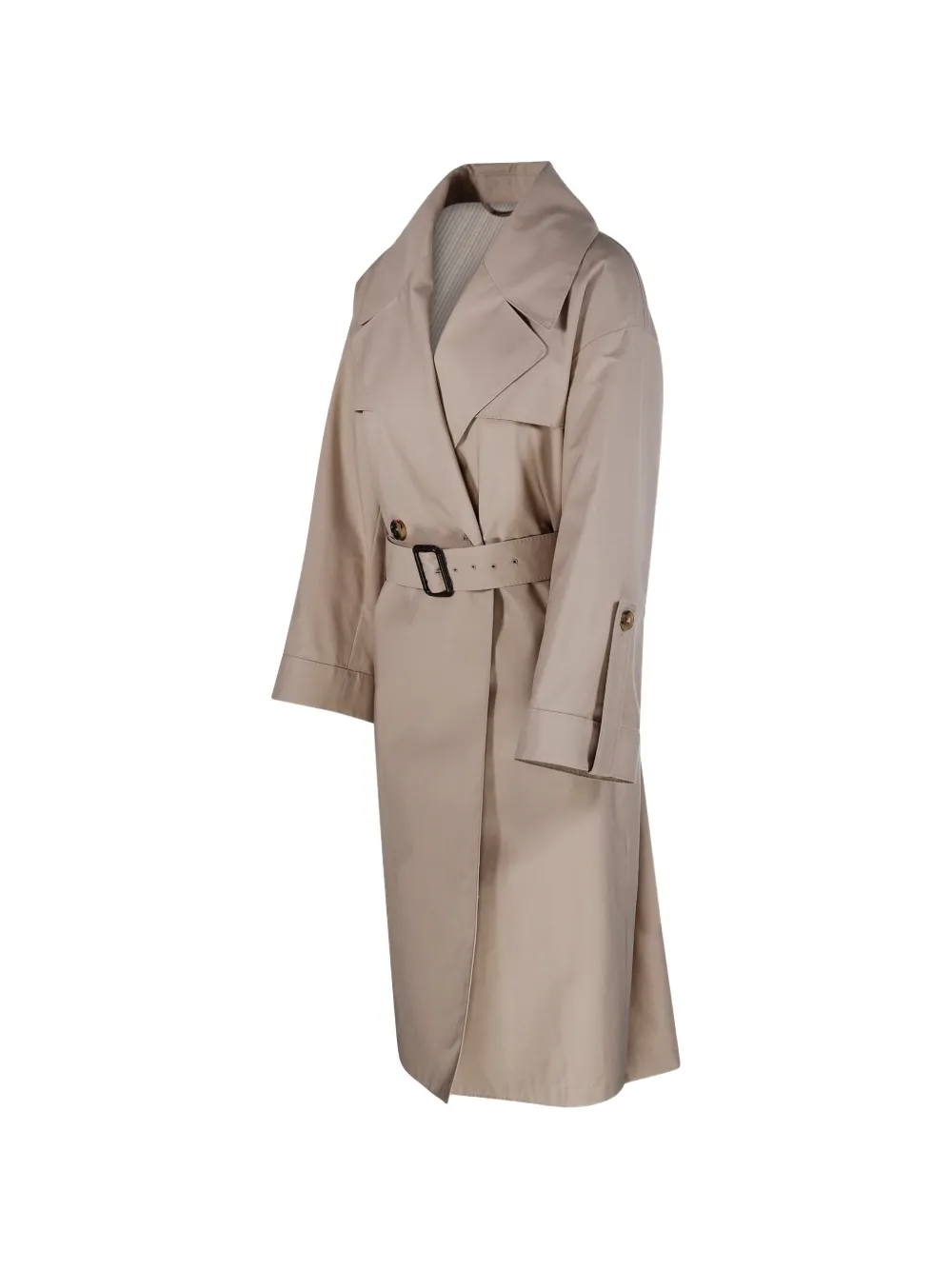  Max Mara Belted Double-breasted Coat - Neutrals 