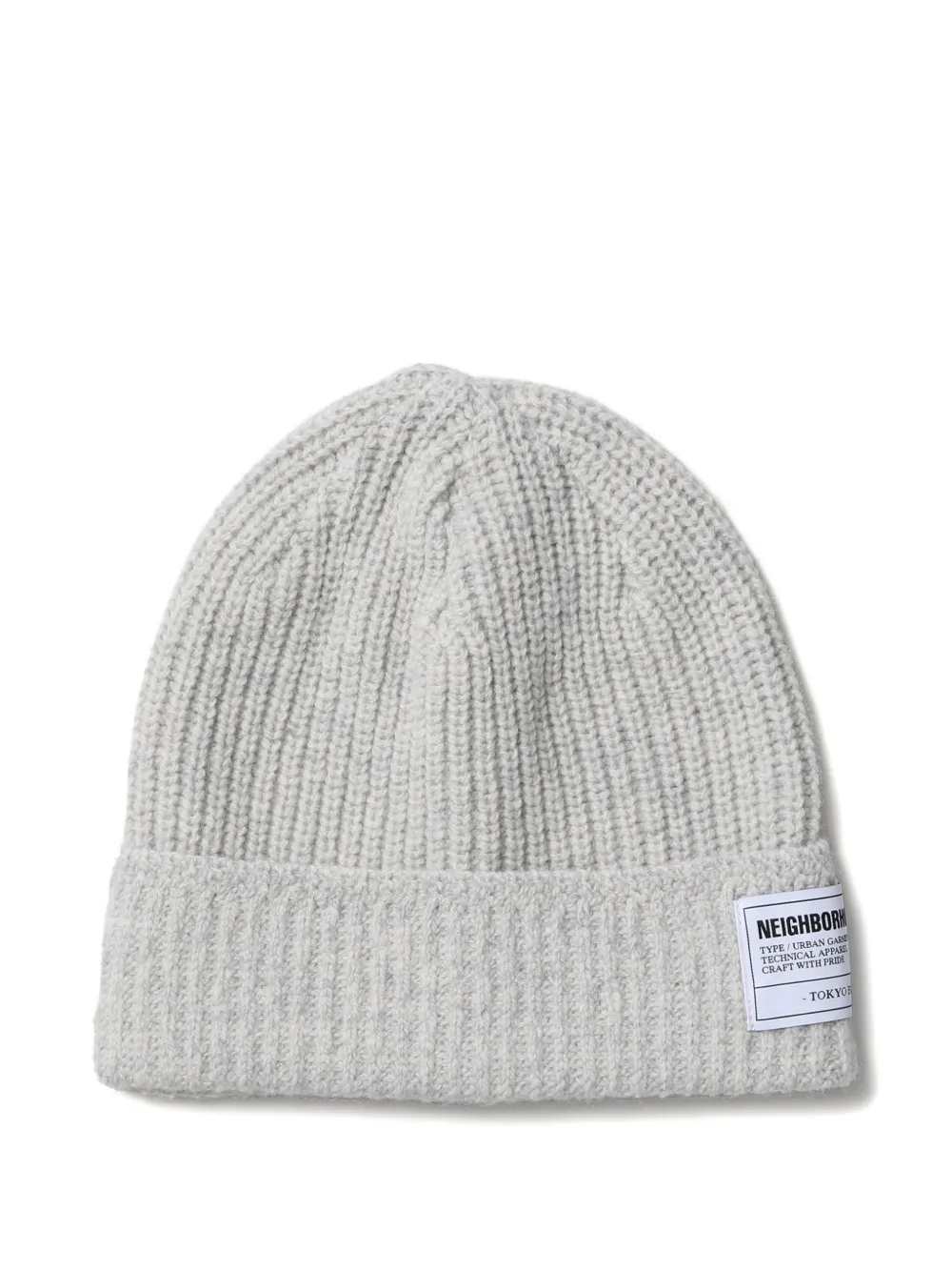 Neighborhood ribbed beanie hat - Grigio