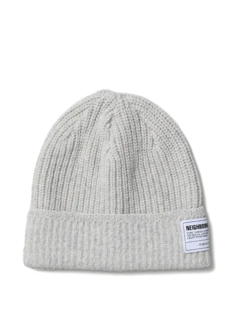 Neighborhood ribbed beanie hat