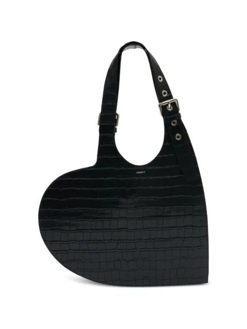 Coperni Croco heart tote shoulder bag