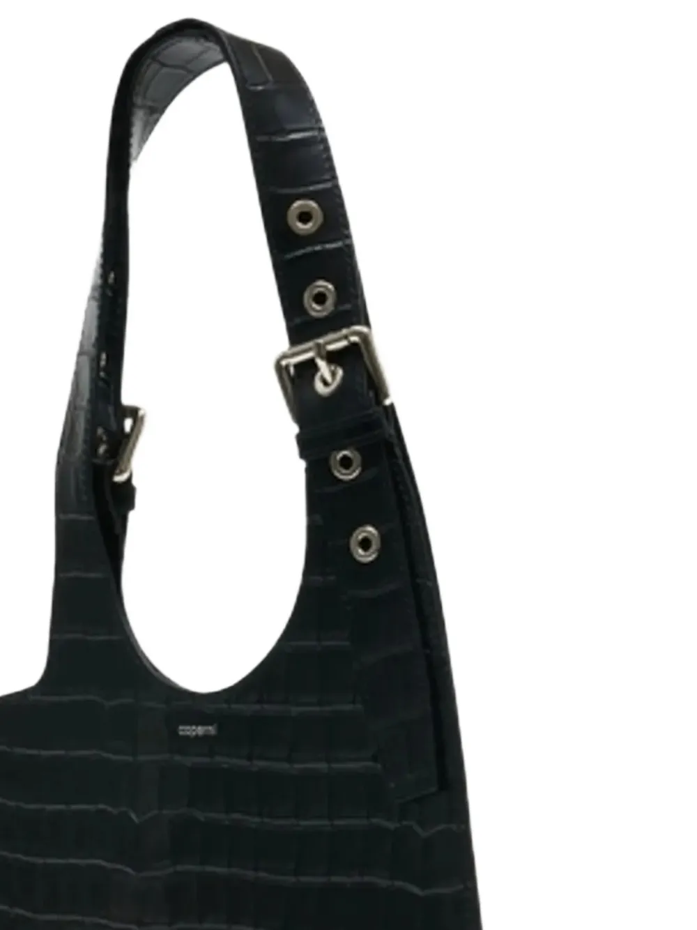 Coperni Croco Heart shopper Zwart