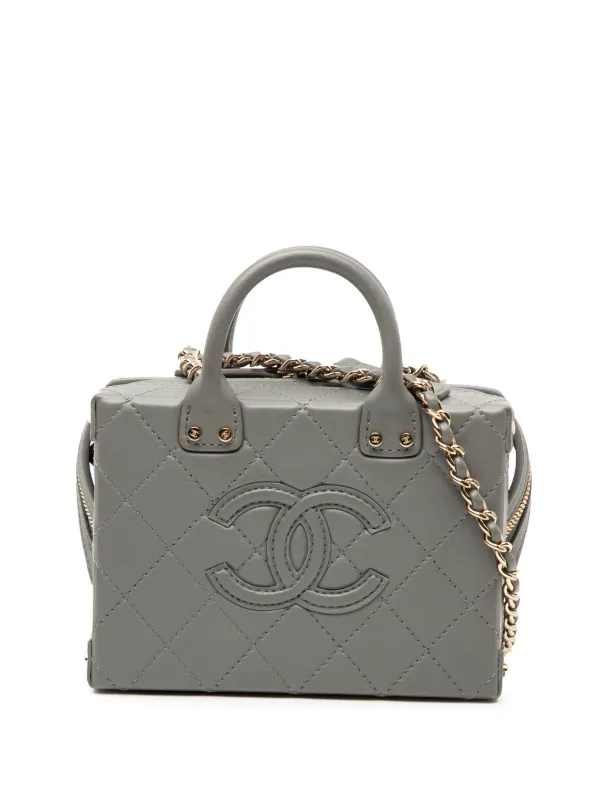 CHANEL Pre-Owned 2021-2025 スモール ココマーク マトラッセ カーフ